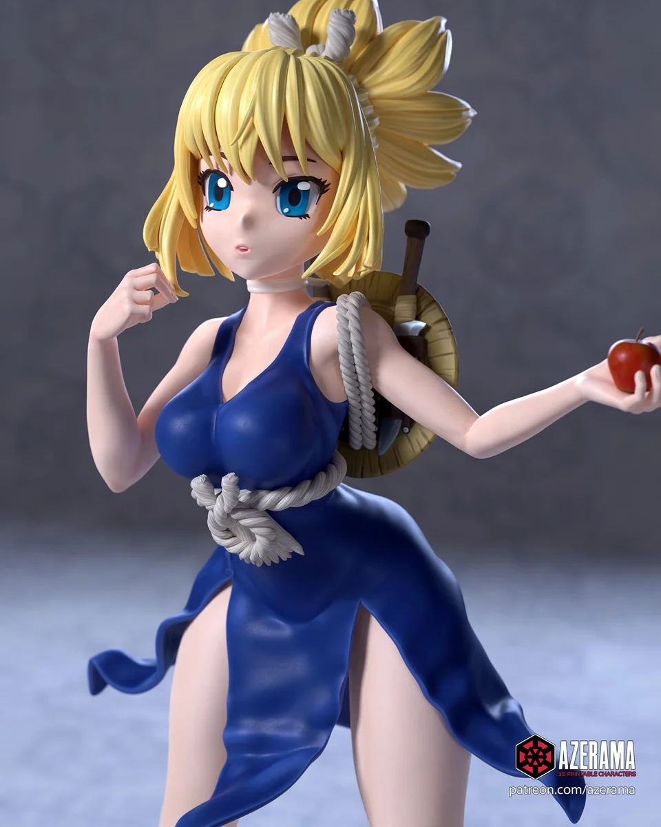 Kohaku | Fan Art | 3D Printed Resin Model Garage Kit | *Un-Painted* | Azerama 2