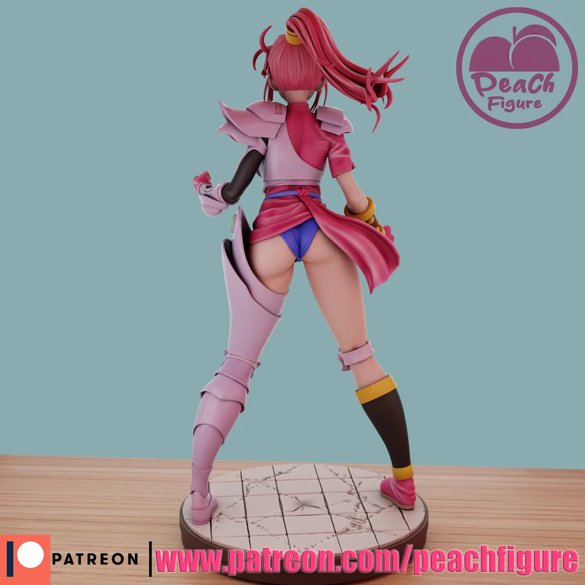 Maam | Fan Art | 3D Printed Resin Model Garage Kit | *Un-Painted* | Peach Figure 3