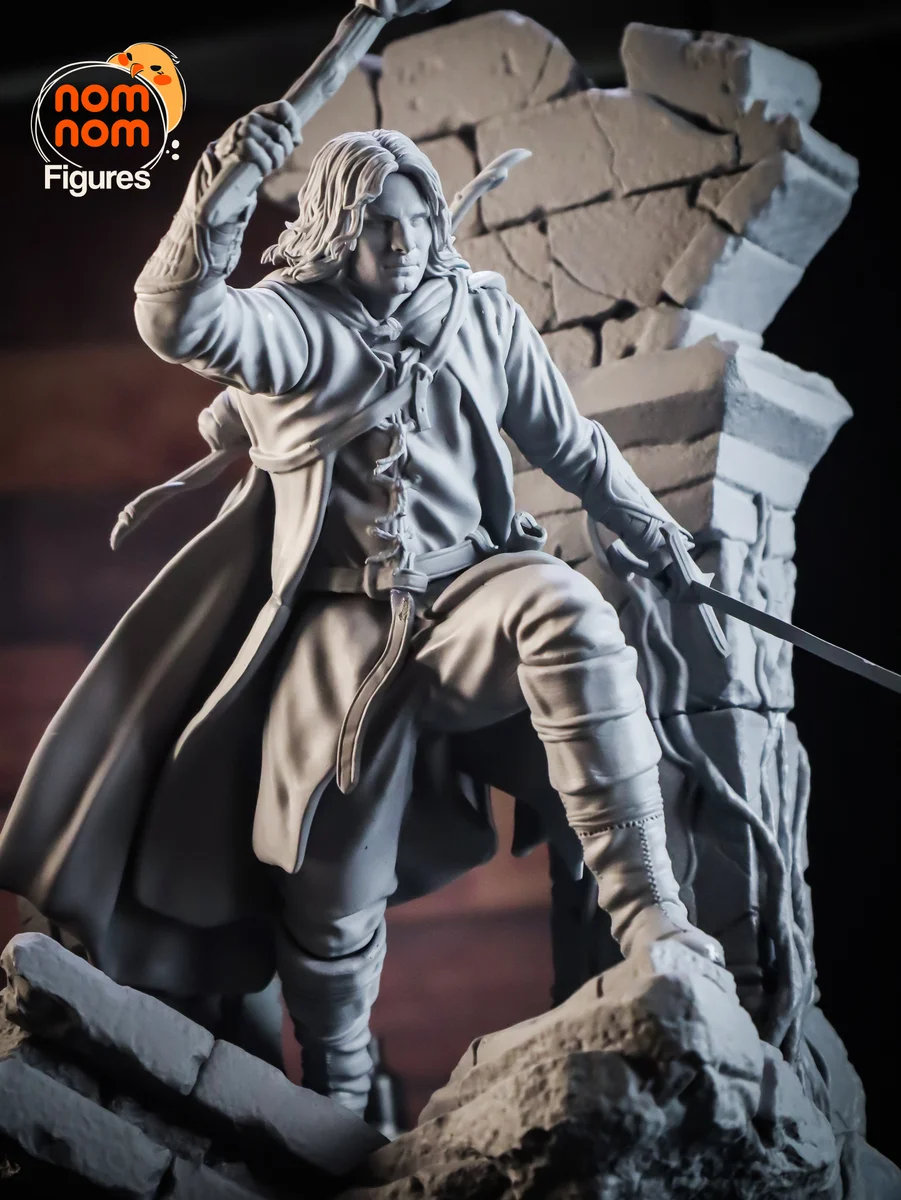 Aragorn | Fan Art | 3D Printed Resin Model Garage Kit | *Un-Painted* | Nomnom 9