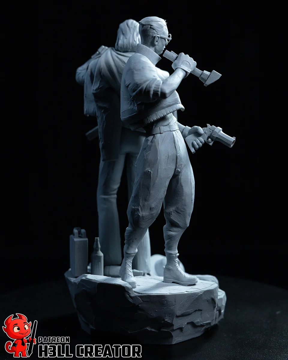 Harry and Kim | Fan Art | 3D Printed Resin Model Garage Kit | *Un-Painted* | H3LL Creator 13