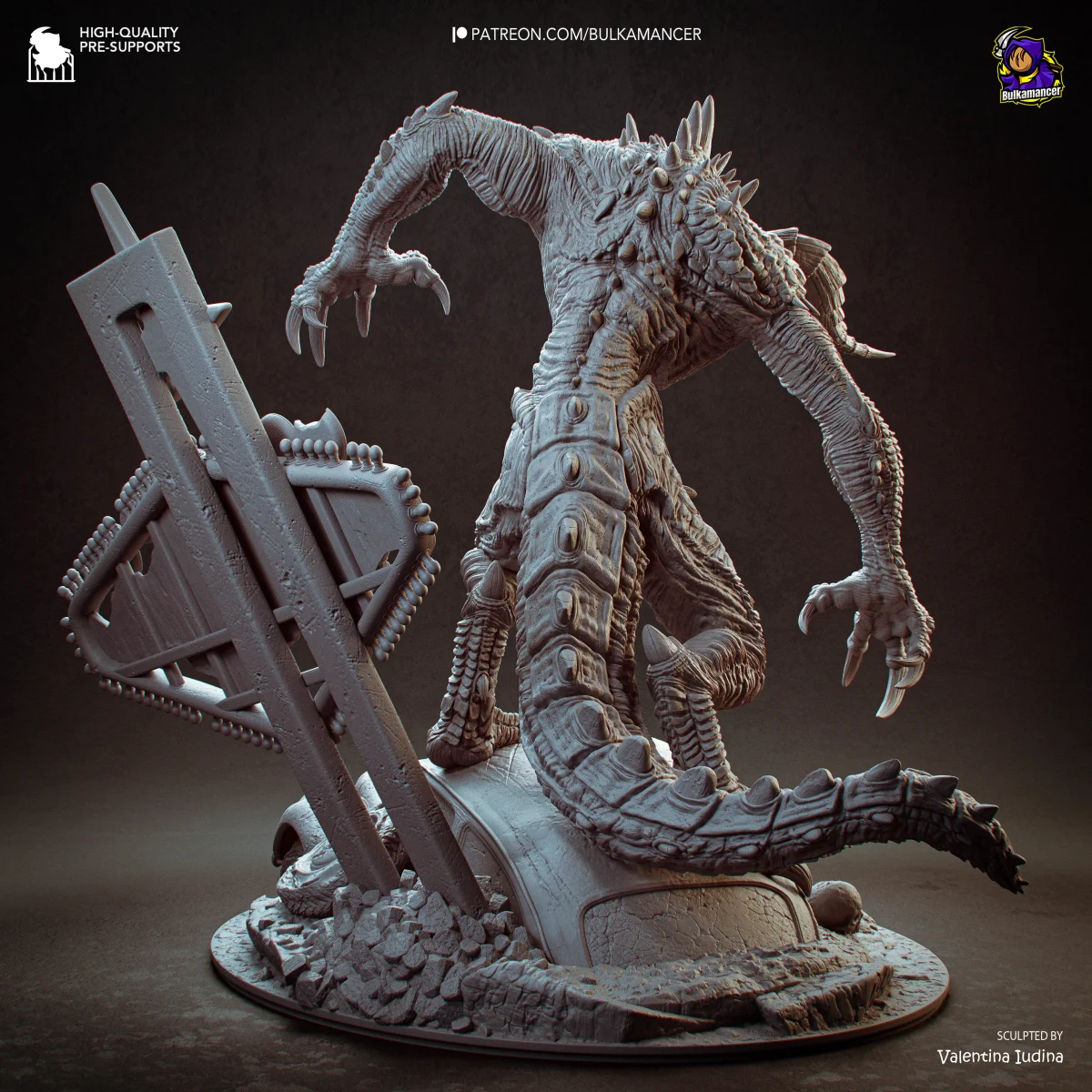 Deathclaw | Fan Art | 3D Printed Resin Model Garage Kit | *Un-Painted* | Bulkamancer 6