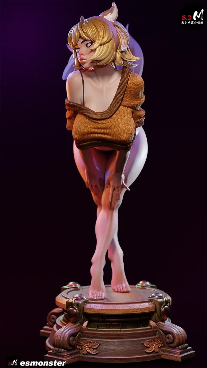 Squirrel Girl | Fan Art | 3D Printed Resin Model Garage Kit | *Un-Painted* | ES Monster 5