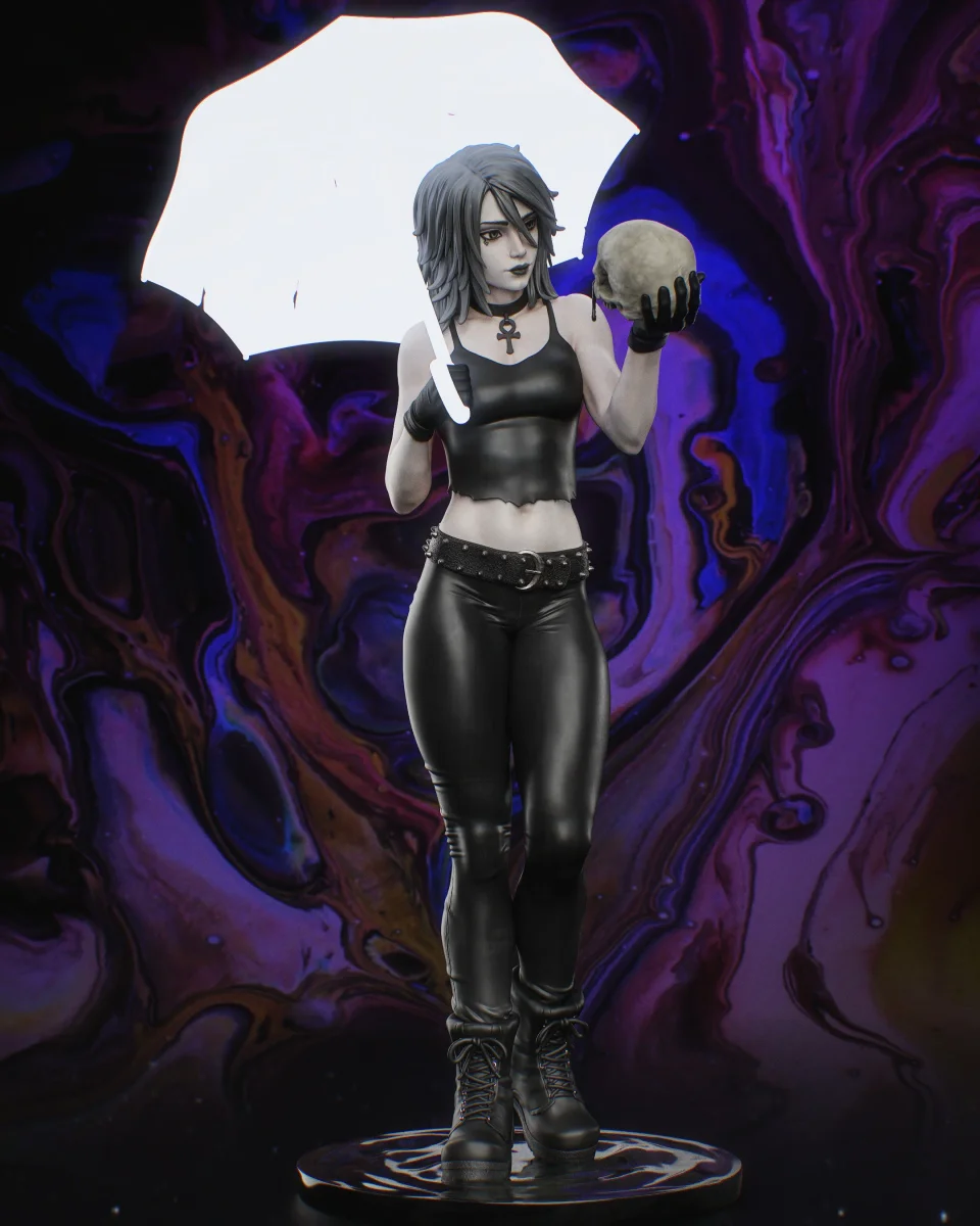 Death | Fan Art | 3D Printed Resin Model Garage Kit | *Un-Painted* | Nympha3D 7