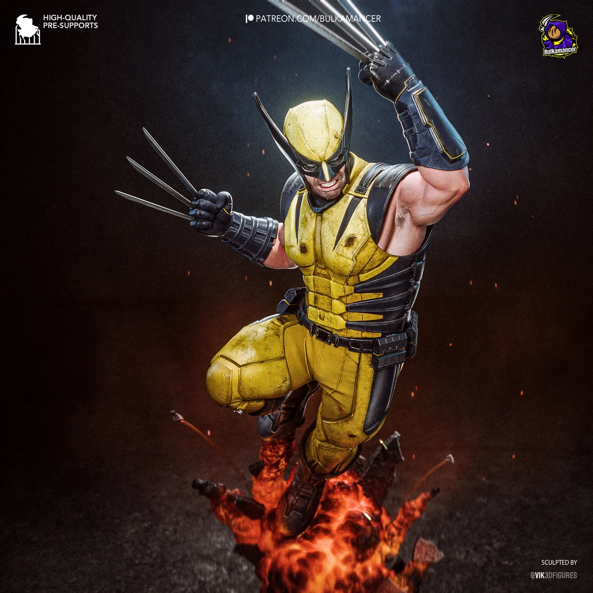 Wolverine | Fan Art | 3D Printed Resin Model Garage Kit | *Un-Painted* | Bulkamancer 10