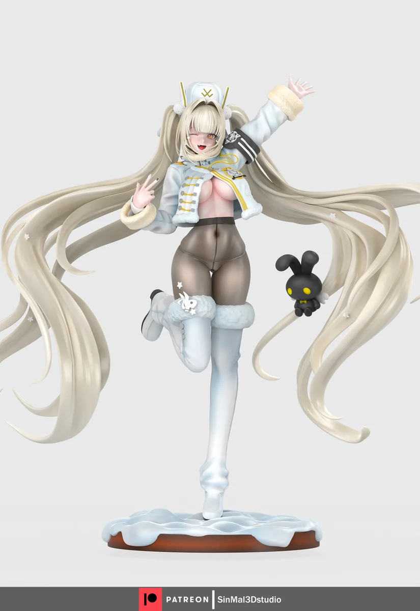 Blanc | Fan Art | 3D Printed Resin Model Garage Kit | *Un-Painted* | Sin3Dstudio 4