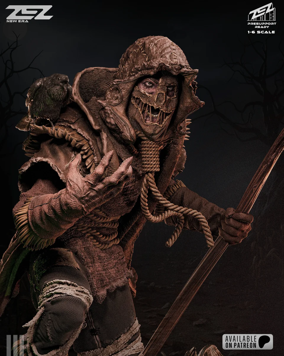 Scarecrow | Fan Art | 3D Printed Resin Model Garage Kit | *Un-Painted* | ZEZ Studio 7