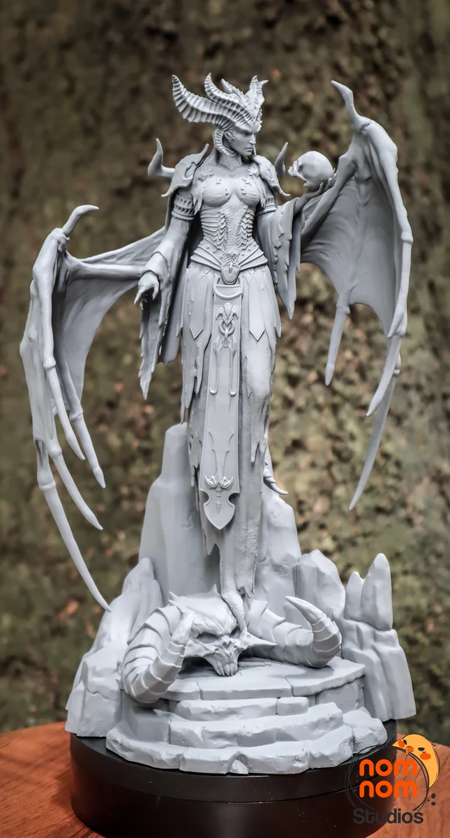Lilith | Fan Art | 3D Printed Resin Model Garage Kit | *Un-Painted* | Nomnom 3