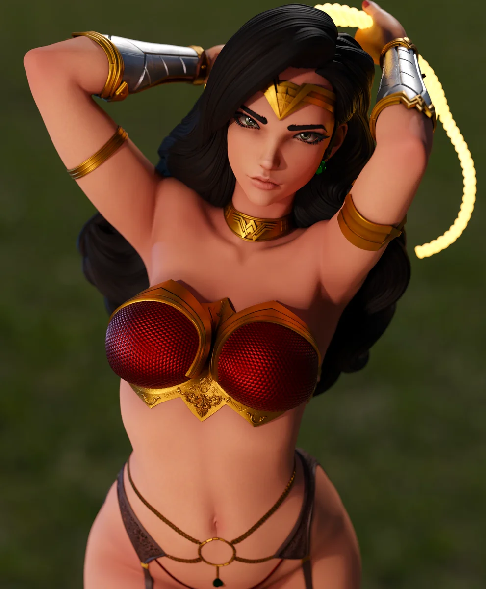 Wonder Woman | Fan Art | 3D Printed Resin Model Garage Kit | *Un-Painted* | Momoji 5