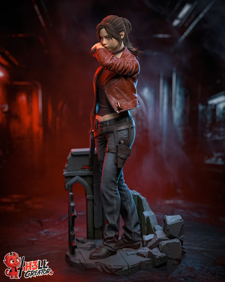 Claire Redfield | Fan Art | 3D Printed Resin Model Garage Kit | *Un-Painted* | H3LL Creator 4
