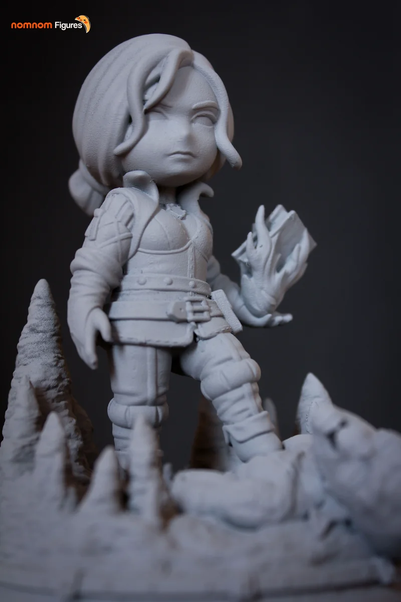 Chibi Triss | Fan Art | 3D Printed Resin Model Garage Kit | *Un-Painted* | Nomnom 4