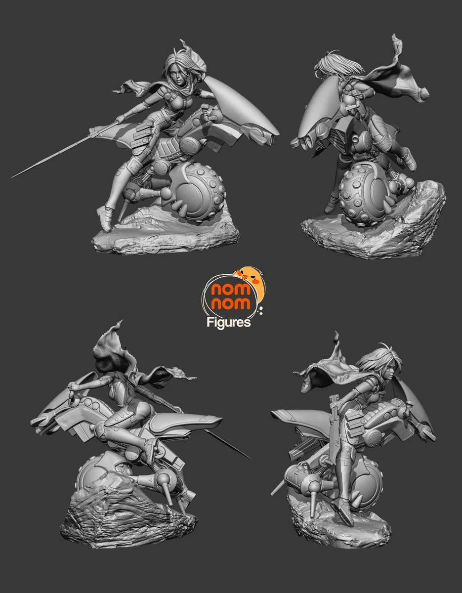 Alita | Fan Art | 3D Printed Resin Model Garage Kit | *Un-Painted* | Nomnom 5