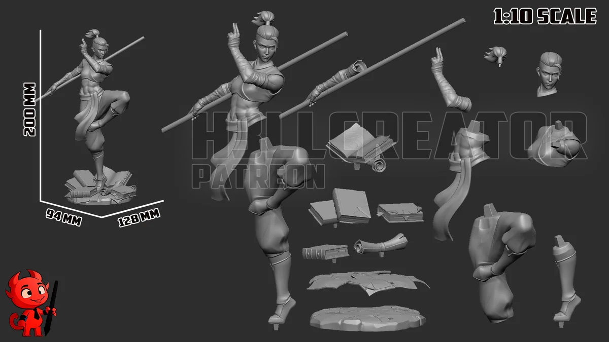 Beauregard Lionett | Fan Art | 3D Printed Resin Model Garage Kit | *Un-Painted* | H3LL Creator 9