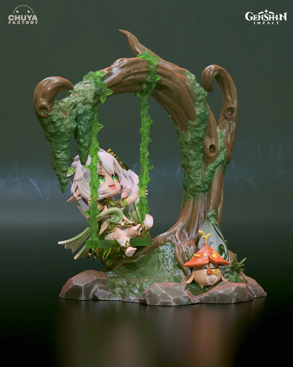 Chibi Nahida | Fan Art | 3D Printed Resin Model Garage Kit | *Un-Painted* | Chuya Factory 4