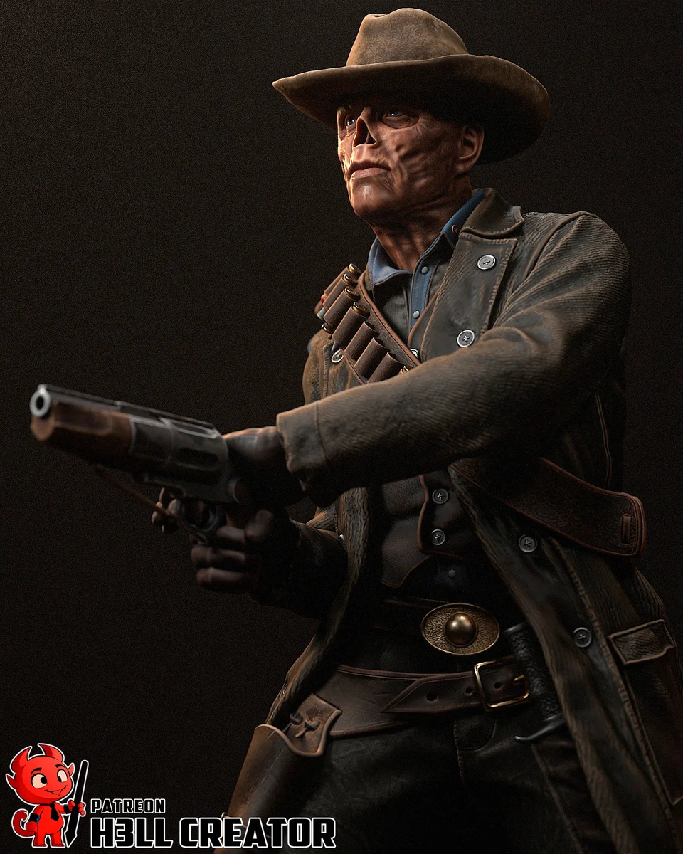 Ghoul | Fan Art | 3D Printed Resin Model Garage Kit | *Un-Painted* | H3LL Creator 3