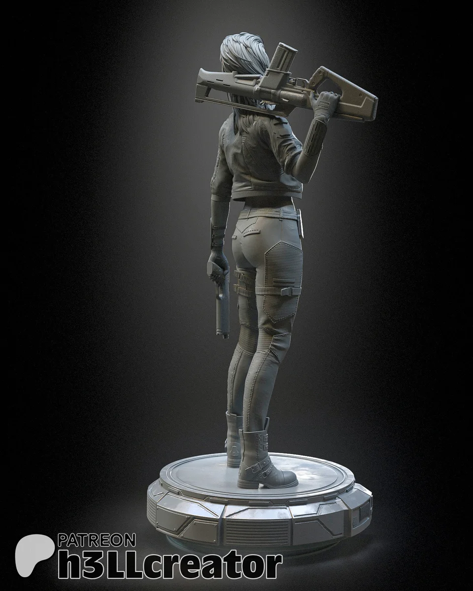 Rogue Amendiares | Fan Art | 3D Printed Resin Model Garage Kit | *Un-Painted* | H3LL Creator 12