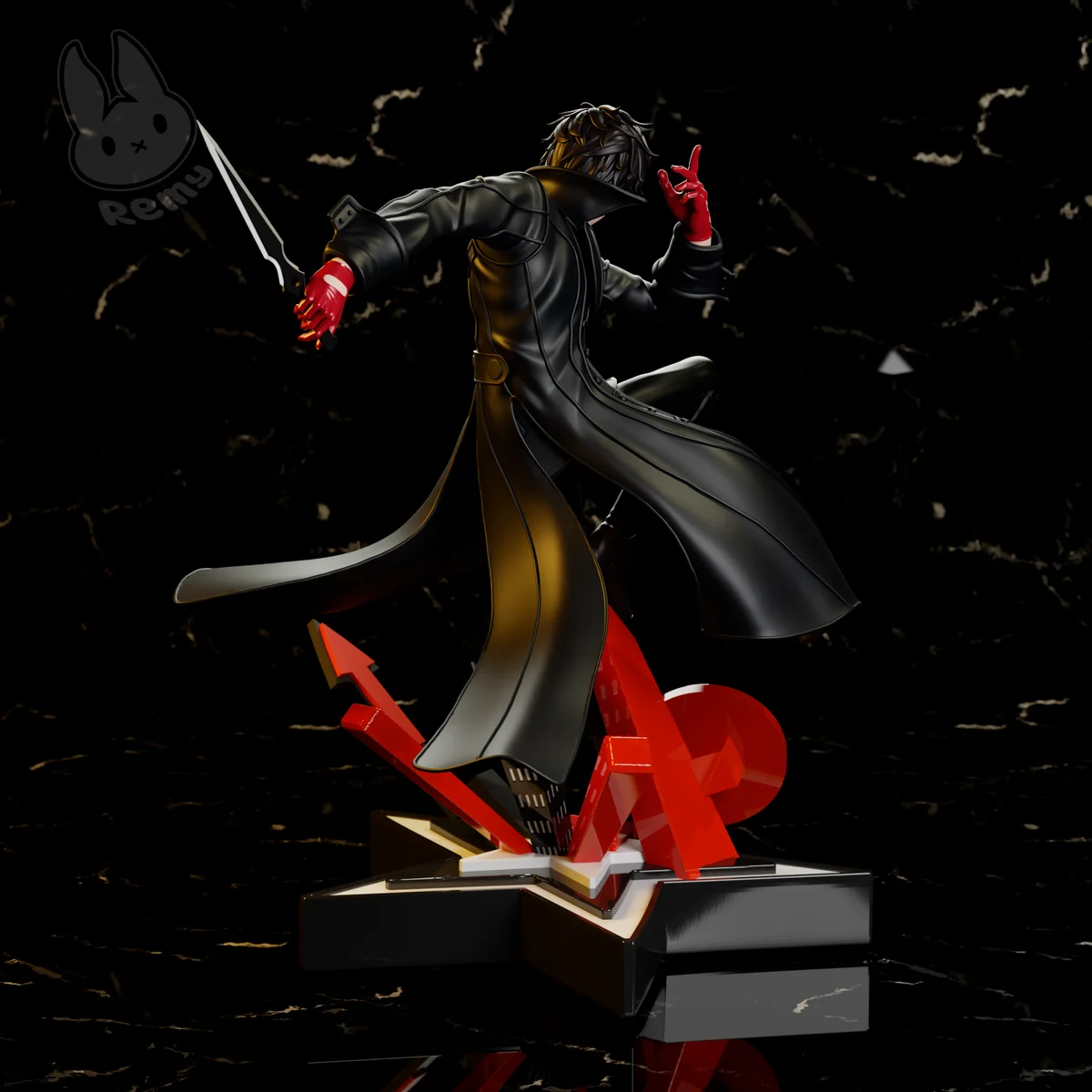 Ren Amamiya | Fan Art | 3D Printed Resin Model Garage Kit | *Un-Painted* | Remy Sculpts 4