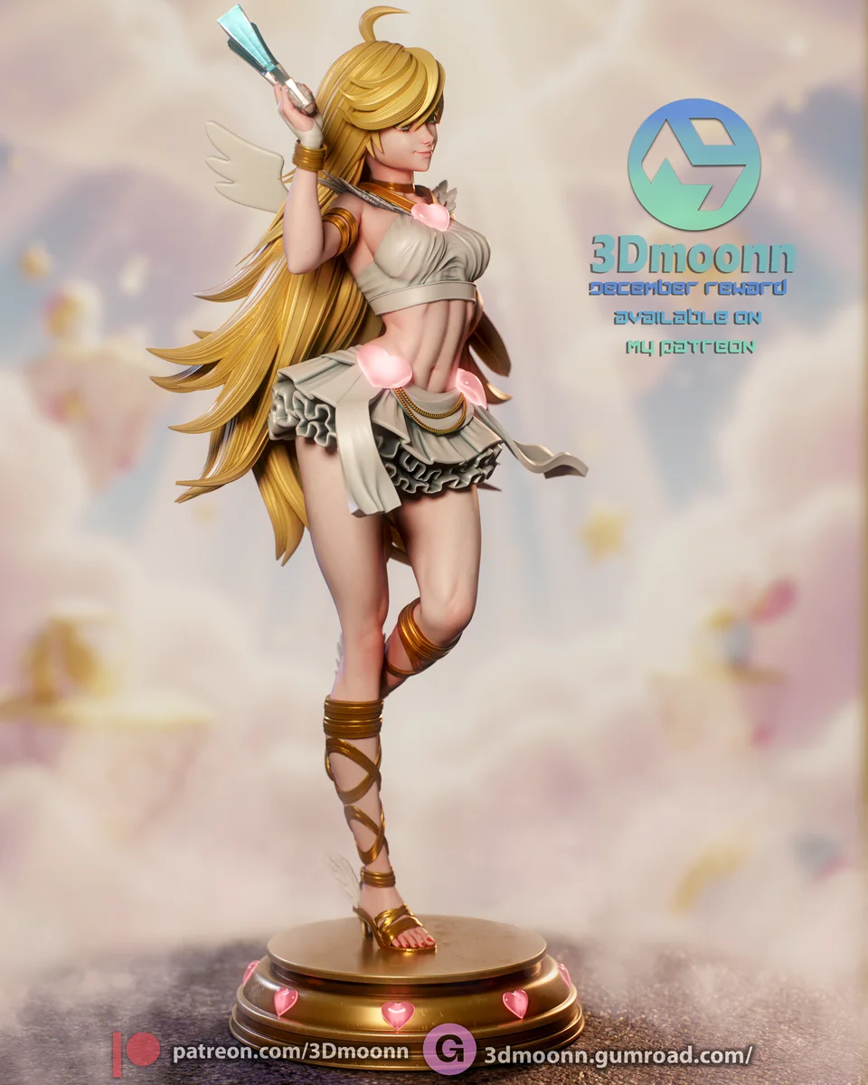 Panty (Panty & Stocking) | Fan Art | 3D Printed Resin Model Garage Kit | *Un-Painted* | 3DMoonn 3