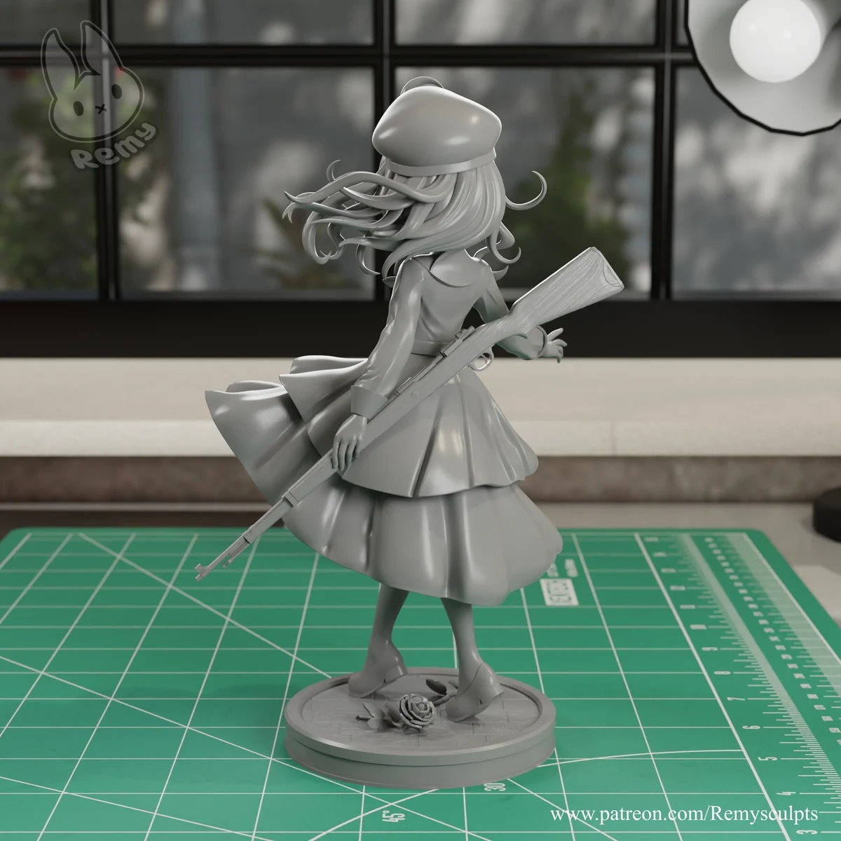 Tanya von Degurechaff | Fan Art | 3D Printed Resin Model Garage Kit | *Un-Painted* | Remy Sculpts 7