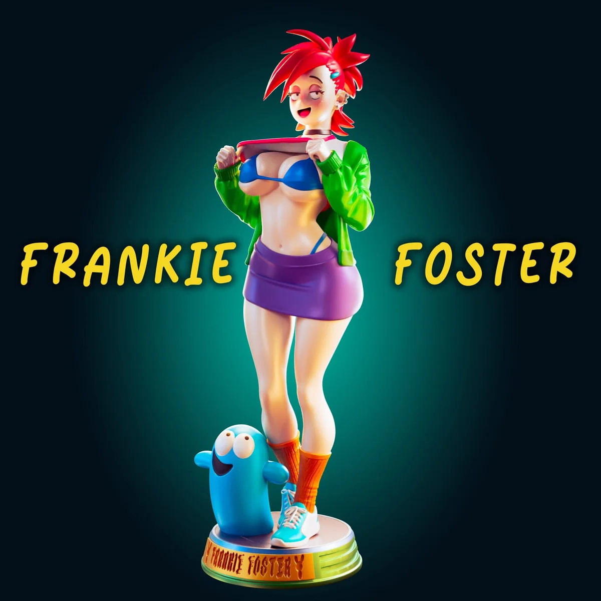 Frankie | Fan Art | 3D Printed Resin Model Garage Kit | *Un-Painted* | Officer Rhu 2