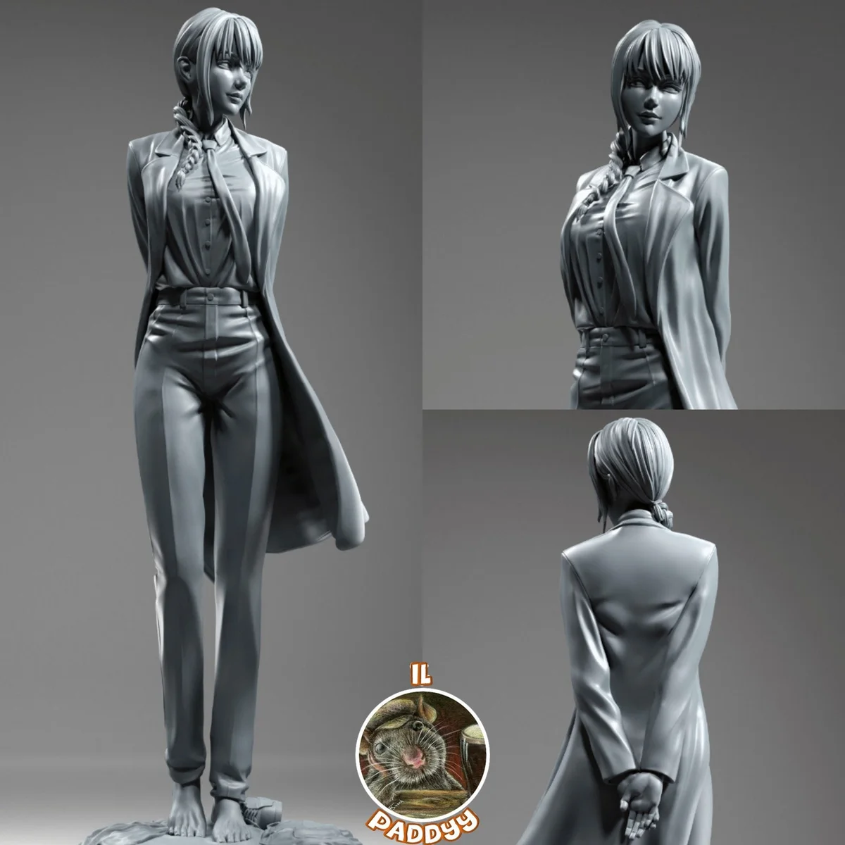 Makima | Fan Art | 3D Printed Resin Model Garage Kit | *Un-Painted* | Il Paddyy 3