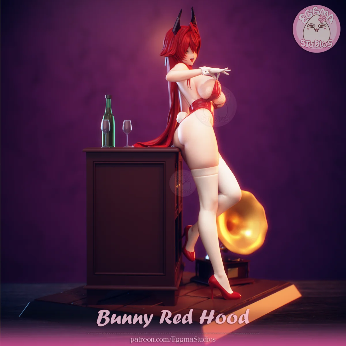 Red Hood - (Bunny) | Fan Art | 3D Printed Resin Model Garage Kit | *Un-Painted* | EggmaStudios 5