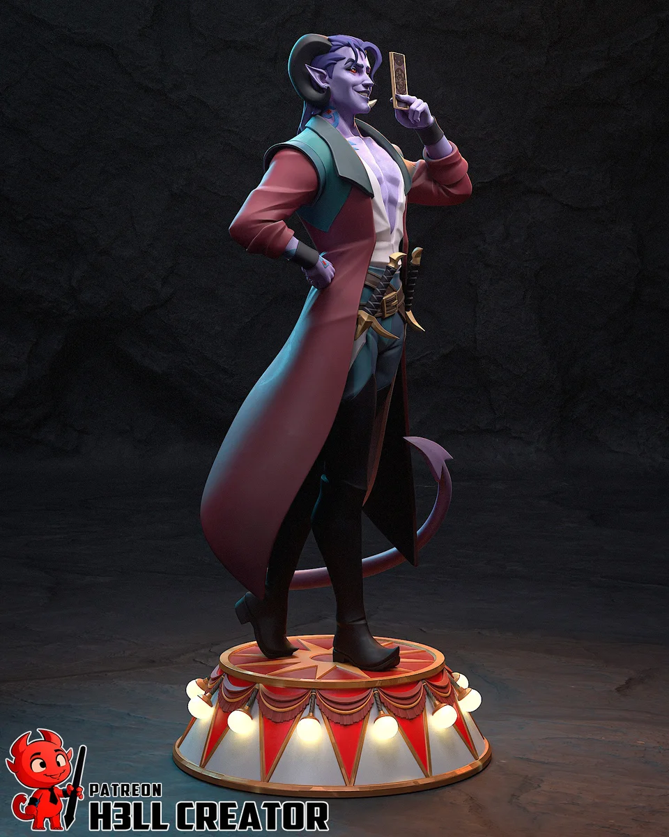 Mollymauk | Fan Art | 3D Printed Resin Model Garage Kit | *Un-Painted* | H3LL Creator 4