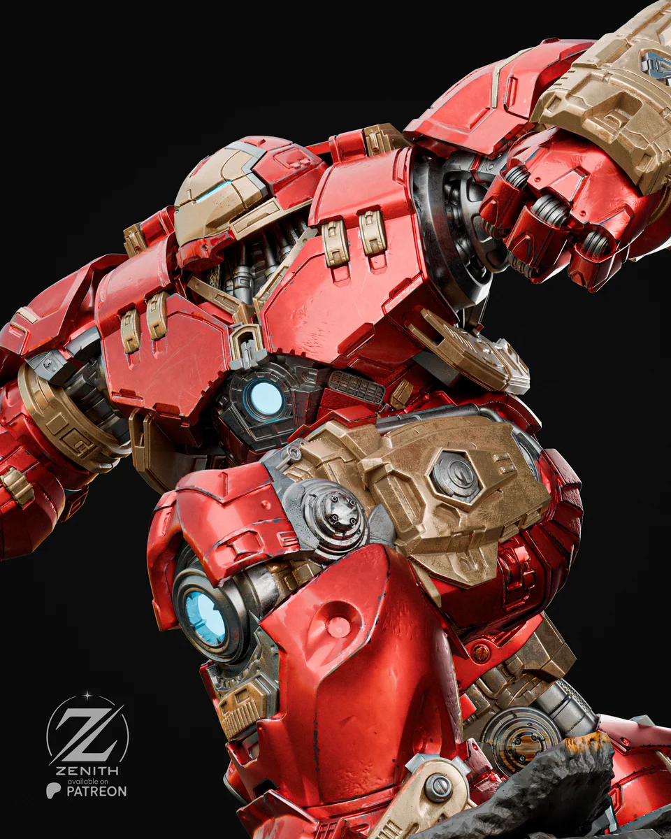 Hulkbuster | Fan Art | 3D Printed Resin Model Garage Kit | *Un-Painted* | Zenith Studios 5