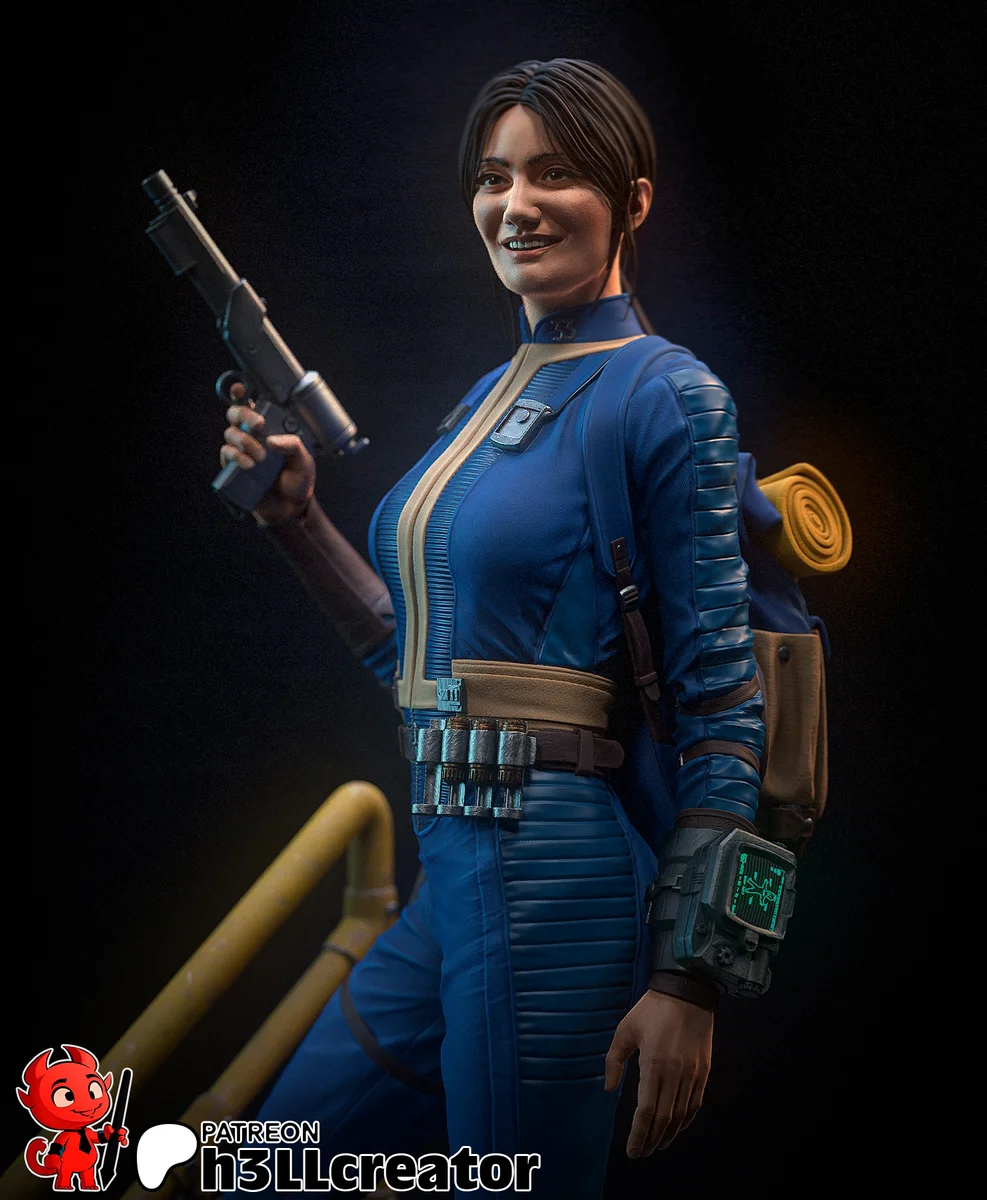 Lucy Maclean | Fan Art | 3D Printed Resin Model Garage Kit | *Un-Painted* | H3LL Creator