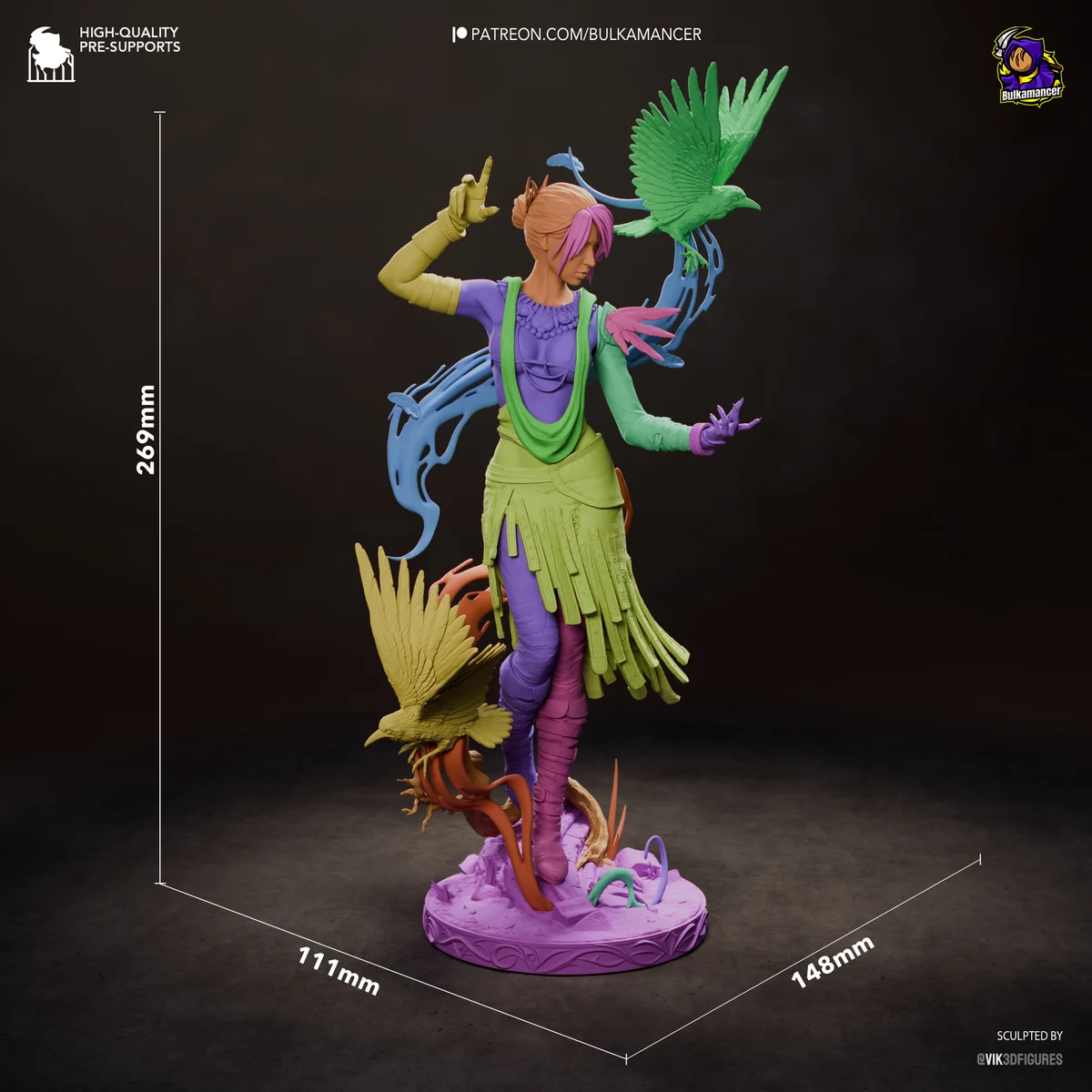 Morrigan | Fan Art | 3D Printed Resin Model Garage Kit | *Un-Painted* | Bulkamancer 11