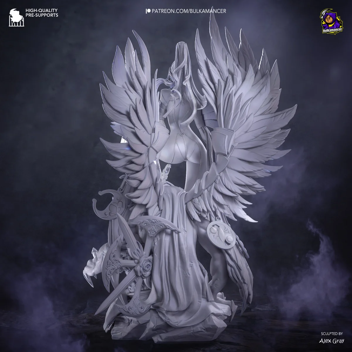 Bayonetta | Fan Art | 3D Printed Resin Model Garage Kit | *Un-Painted* | Bulkamancer 7