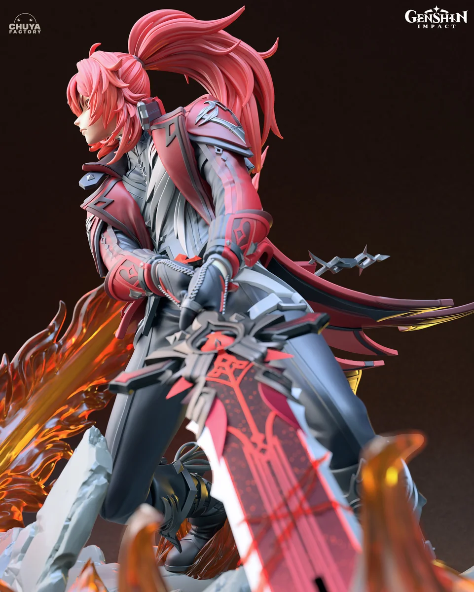 Diluc | Fan Art | 3D Printed Resin Model Garage Kit | *Un-Painted* | Chuya Factory 7