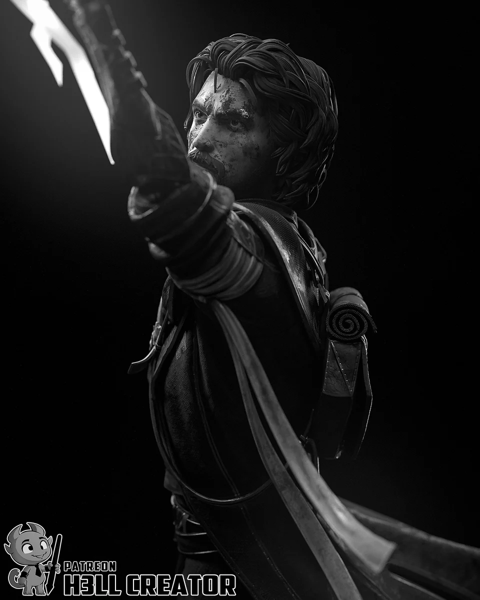 Gustave | Fan Art | 3D Printed Resin Model Garage Kit | *Un-Painted* | H3LL Creator 4