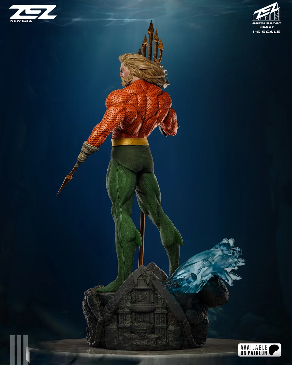 Aquaman Museum | Fan Art | 3D Printed Resin Model Garage Kit | *Un-Painted* | ZEZ Studio 4
