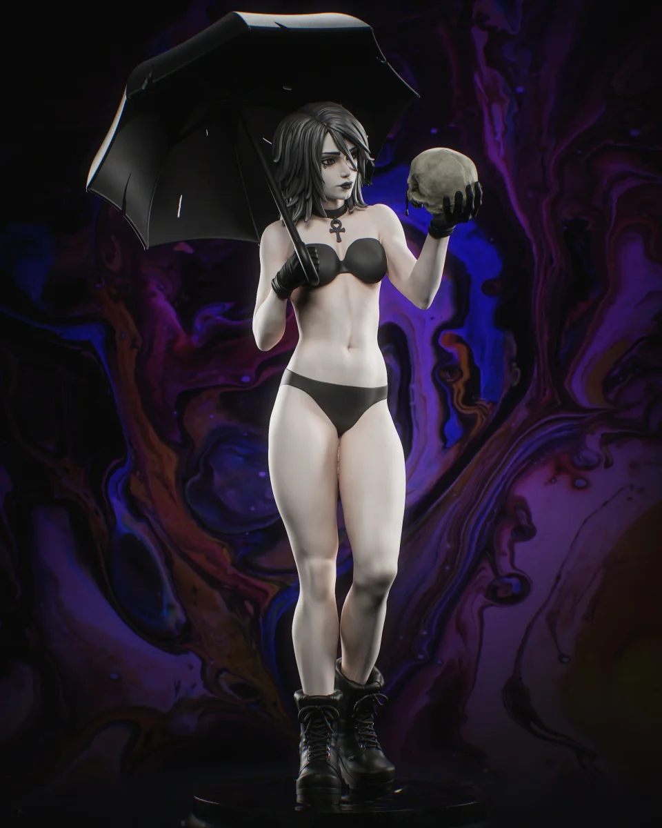 Death | Fan Art | 3D Printed Resin Model Garage Kit | *Un-Painted* | Nympha3D 4