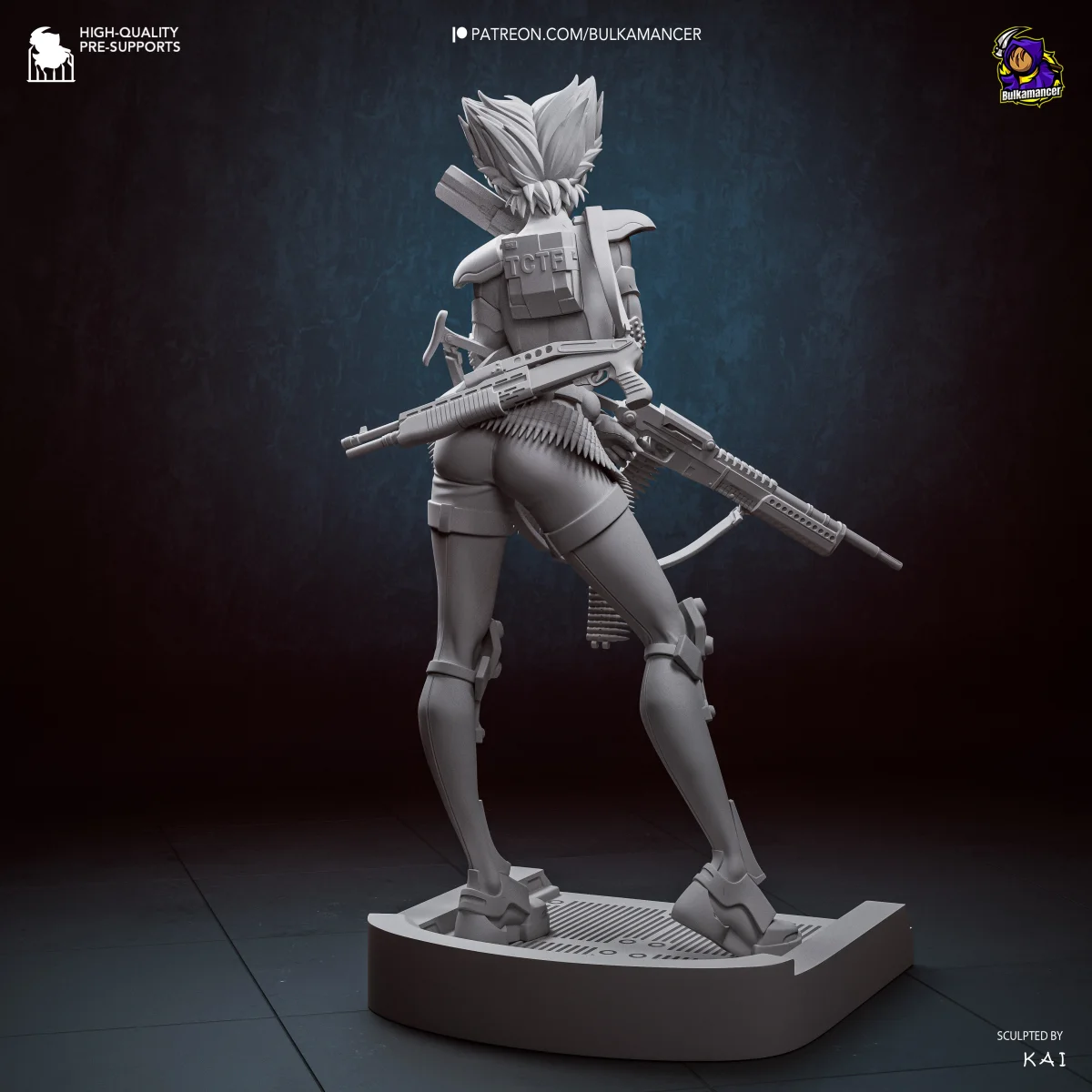 Konoko | Fan Art | 3D Printed Resin Model Garage Kit | *Un-Painted* | Bulkamancer 8