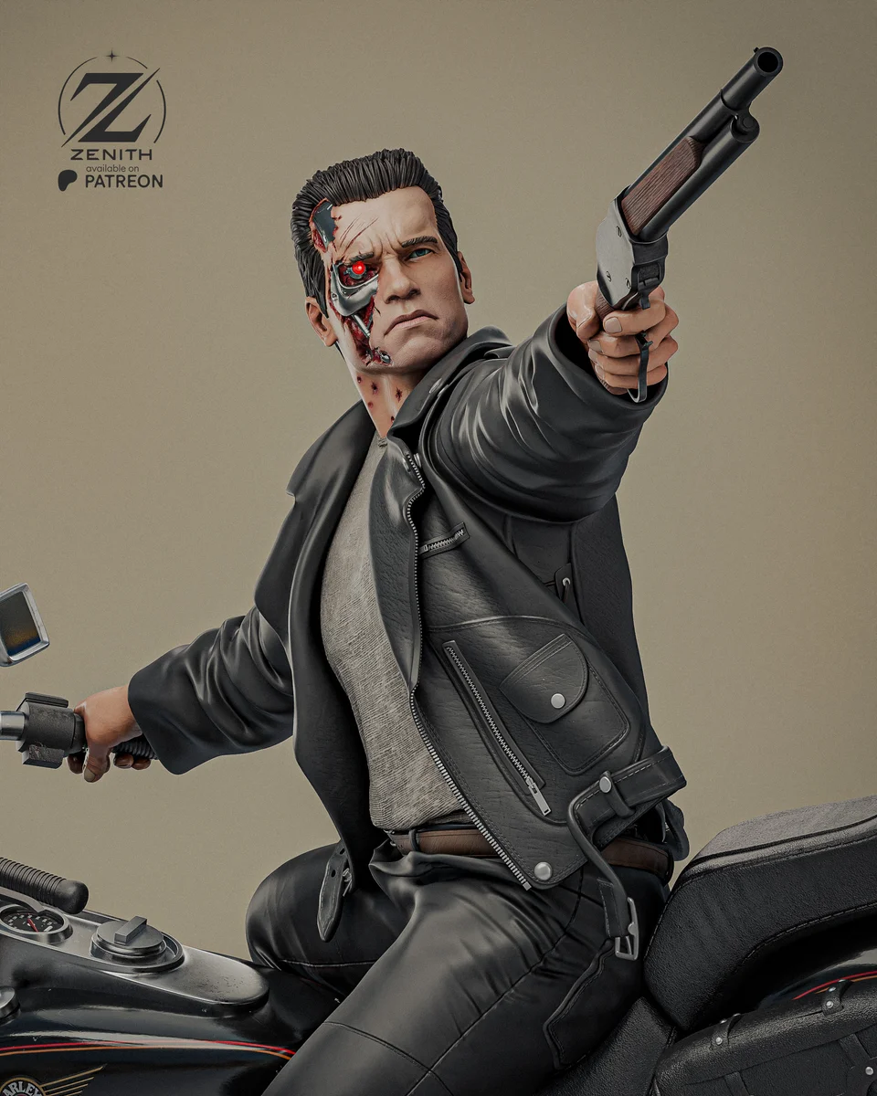 Terminator T-800 | Fan Art | 3D Printed Resin Model Garage Kit | *Un-Painted* | Zenith Studios 5