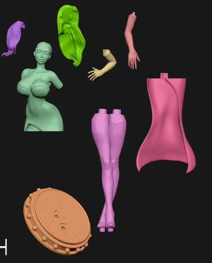 Jessica Rabbit | Fan Art | 3D Printed Resin Model Garage Kit | *Un-Painted* | Nympha3D 4