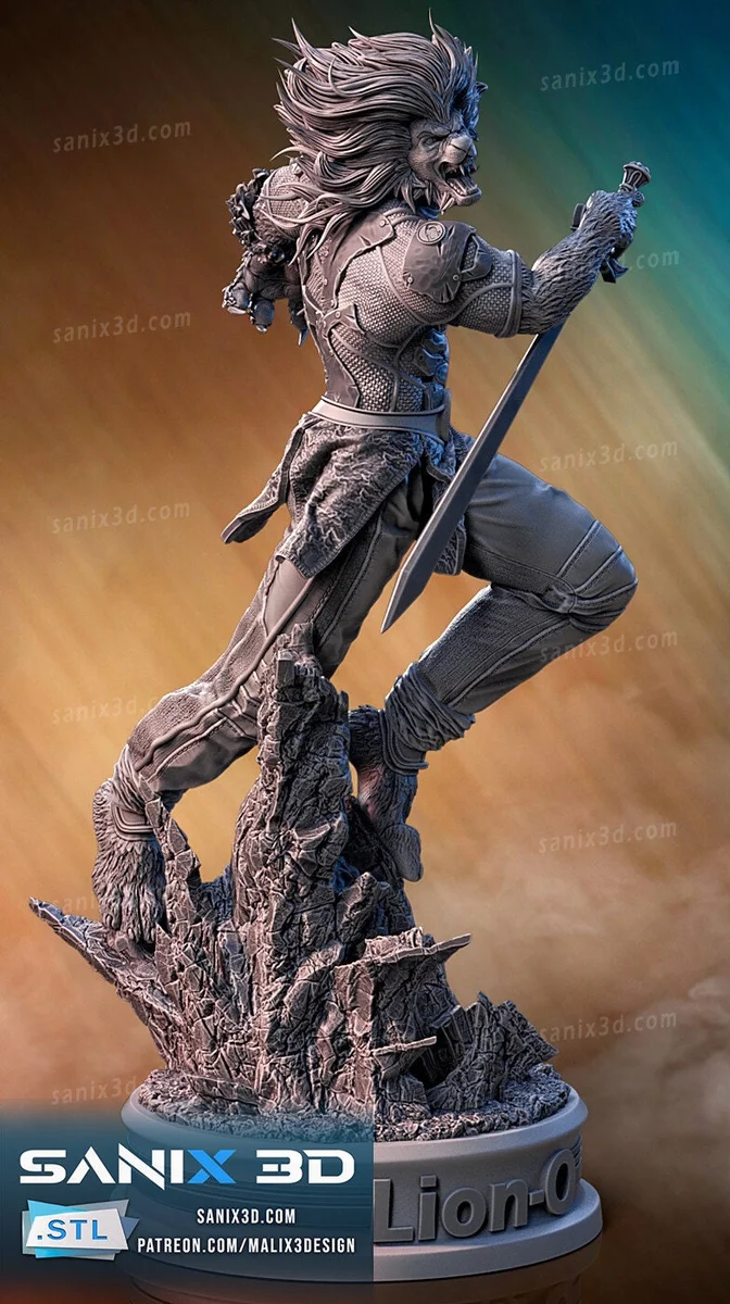 Lion-O | Fan Art | 3D Printed Resin Model Garage Kit | *Un-Painted* | Sanix3D 4