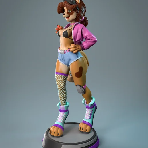 Any Furberri | Fan Art | 3D Printed Resin Model Garage Kit | *Un-Painted* | AnyoneNSFW 3