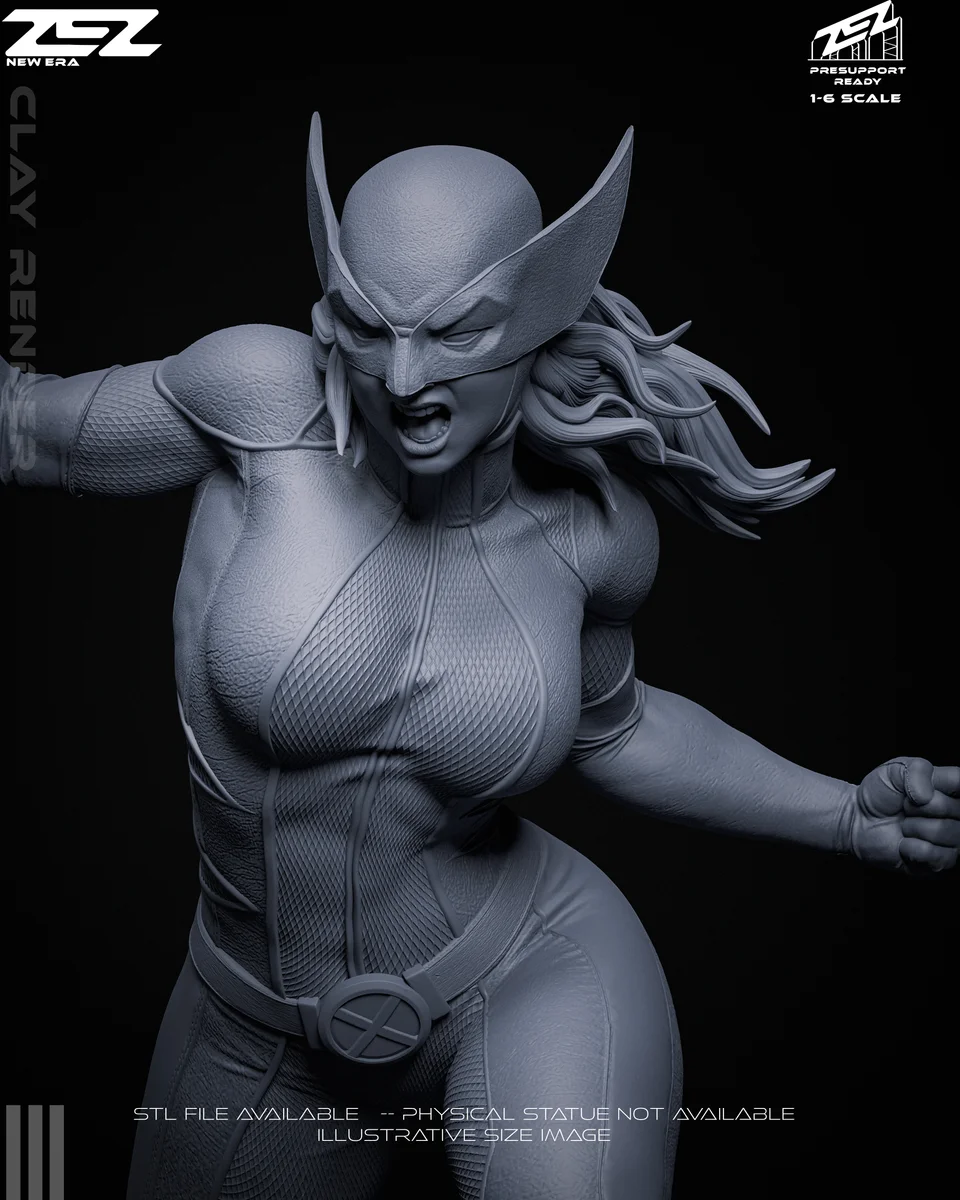 X-23 | Fan Art | 3D Printed Resin Model Garage Kit | *Un-Painted* | ZEZ Studio 9