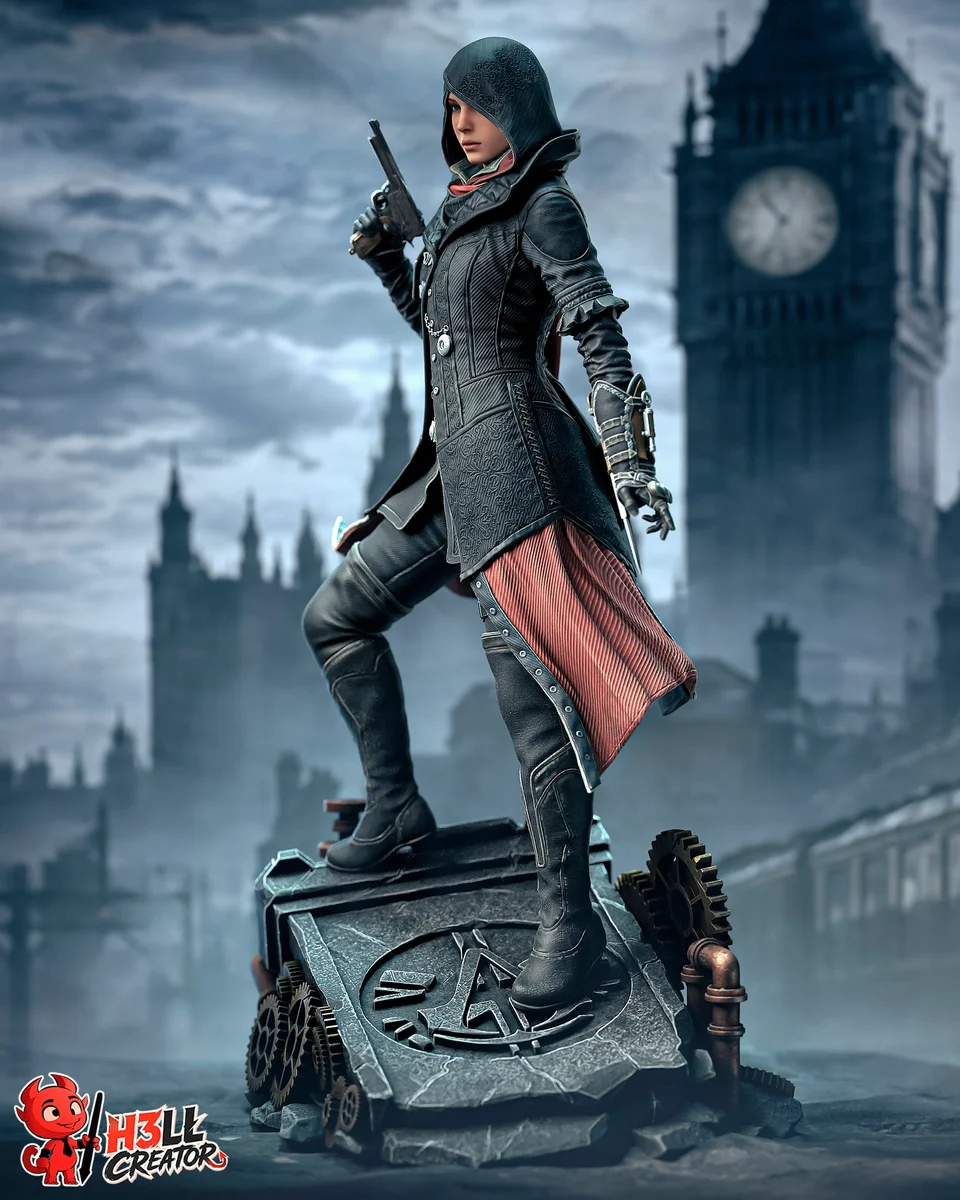 Evie Frye | Fan Art | 3D Printed Resin Model Garage Kit | *Un-Painted* | H3LL Creator 6