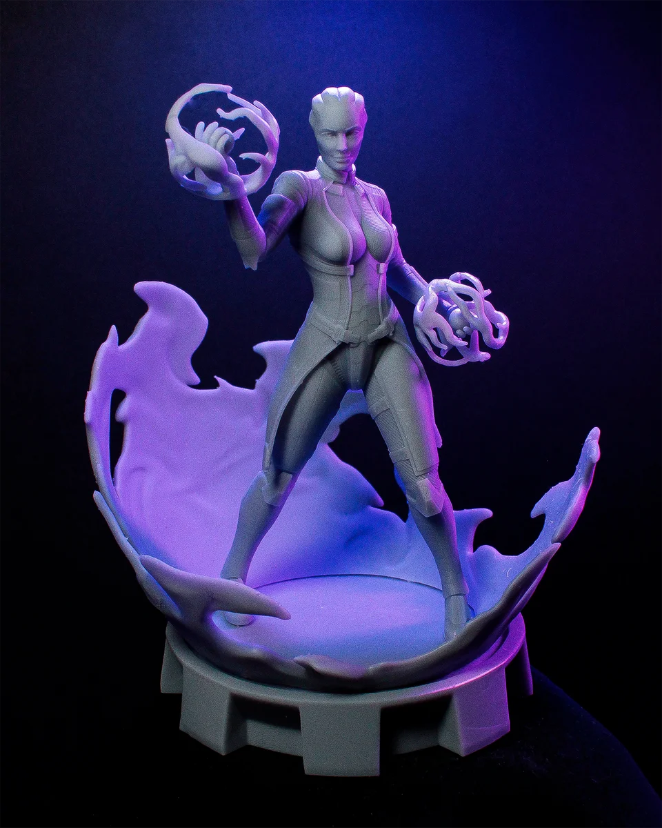 Liara T'Soni | Fan Art | 3D Printed Resin Model Garage Kit | *Un-Painted* | H3LL Creator 5