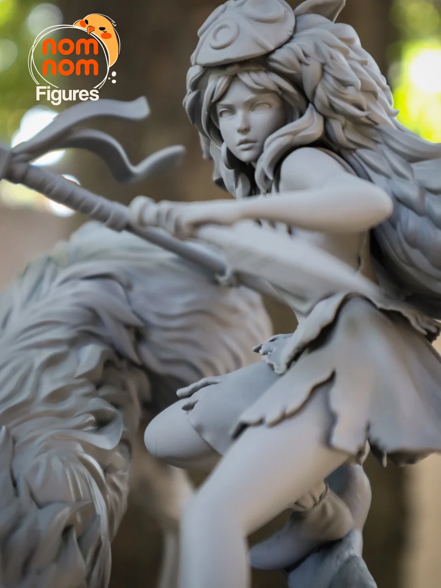 Princess Mononoke | Fan Art | 3D Printed Resin Model Garage Kit | *Un-Painted* | Nomnom 12