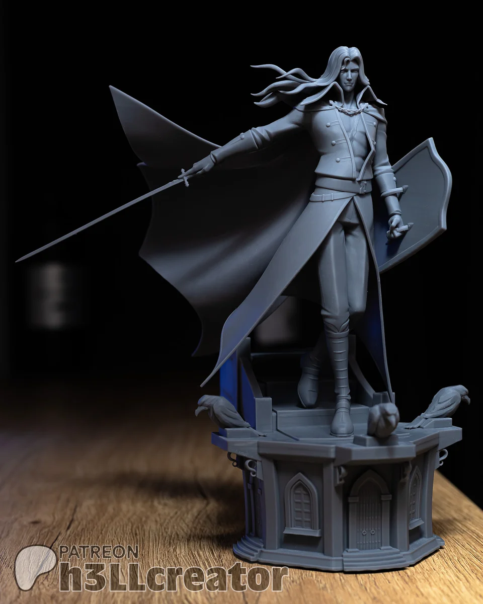 Alucard | Fan Art | 3D Printed Resin Model Garage Kit | *Un-Painted* | H3LL Creator 5