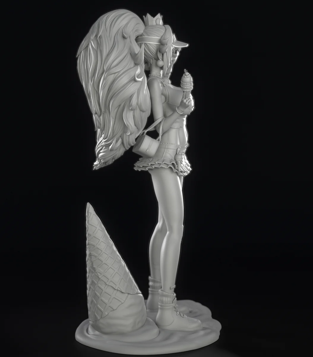 Princess Peach | Fan Art | 3D Printed Resin Model Garage Kit | *Un-Painted* | Inari Figure 8