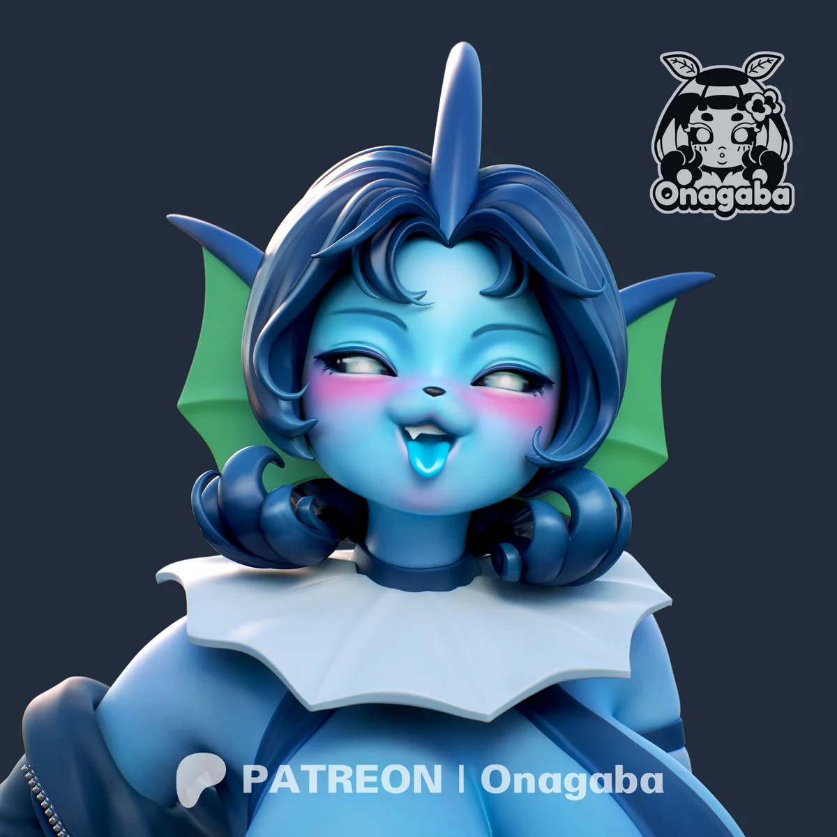 Vapereon | Fan Art | 3D Printed Resin Model Garage Kit | *Un-Painted* | ONAGABA