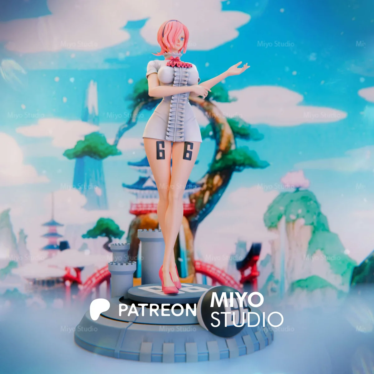 Reiju Vinsmoke | Fan Art | 3D Printed Resin Model Garage Kit | *Un-Painted* | MiyoStudio 4