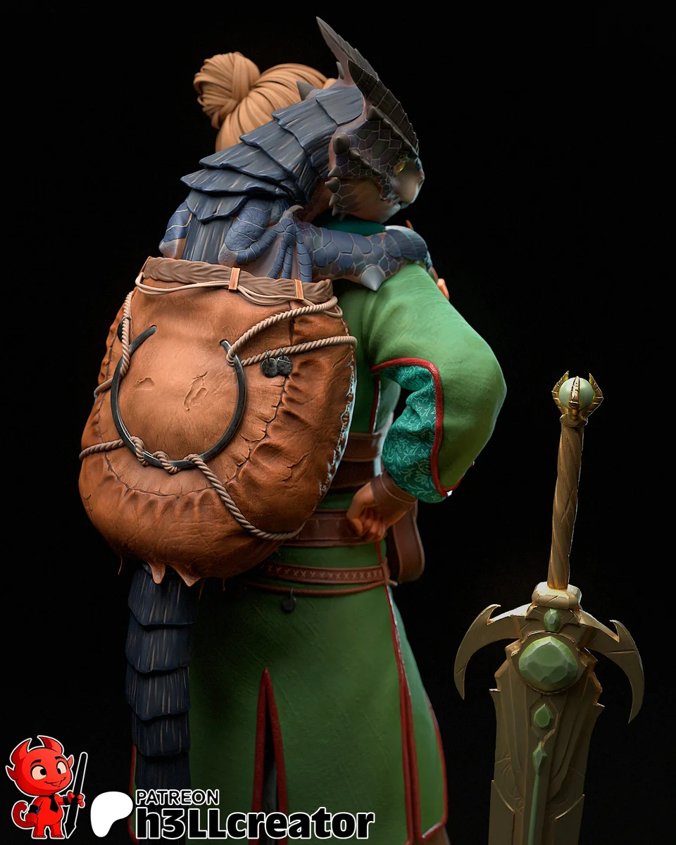 Zoe | Fan Art | 3D Printed Resin Model Garage Kit | *Un-Painted* | H3LL Creator 6
