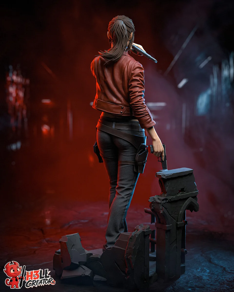 Claire Redfield | Fan Art | 3D Printed Resin Model Garage Kit | *Un-Painted* | H3LL Creator 8
