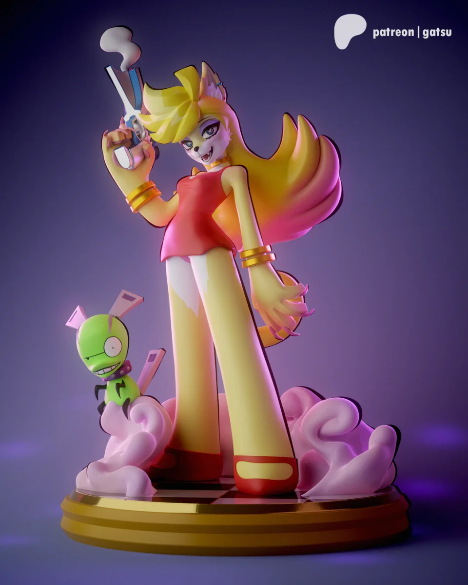 Panty & Stocking | Fan Art | 3D Printed Resin Model Garage Kit | *Un-Painted* | Gatsu Studios 3